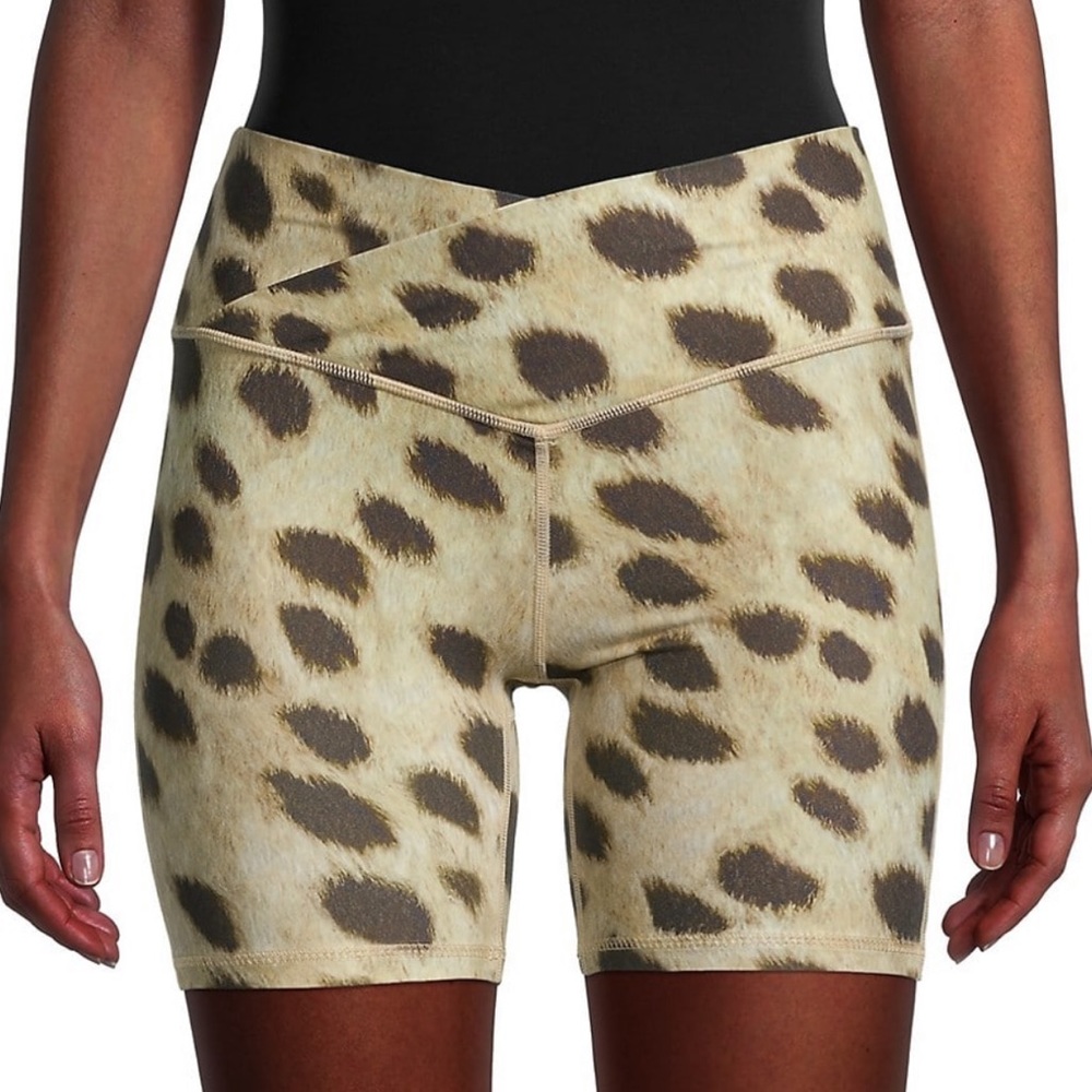 NWT WeWoreWhat Animal Print Biker Shorts